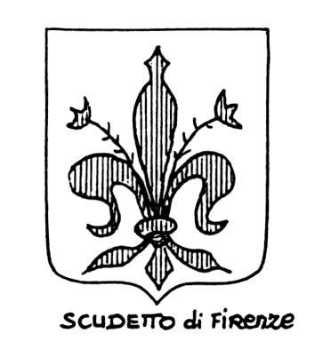 Imagen del término heráldico: Scudetto di Firenze